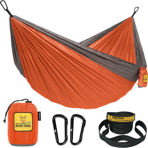 Wise Owl Outfitters Camping Hammock - Portable Hammock with Tree Straps for Hiking and Travel
