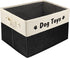 PET ARTIST Foldable Dog Toy Bin - Collapsible Storage Box for Dog Toys Accessories for Medium Pet Toys, Dog Coat