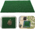 GANAZONO Fish Tank Artificial Grass Turf for Turtle Basking Platform, Reptile Supplies, Dark Green