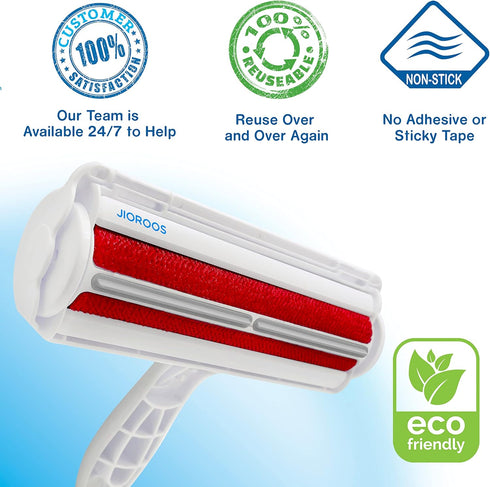 Pet Hair Remover - Reusable Cat and Dog Hair Remover for Furniture, Couch, Carpet, Clothes, Car Seats or Bedding -
