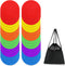 ZIECE Poly Spot Markers 4inch Poly Spots for Gym Floor, 24/36/60 Pcs Flat