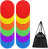 ZIECE Poly Spot Markers 4inch Poly Spots for Gym Floor, 24/36/60 Pcs Flat