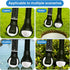 UoreFloo Set, 4pcs (2X 3-Prong 2X Golf Ball Retriever and Suction Cup) Golf Ball Grabbers for Putter End, No Bending