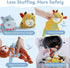 5PC Nocciola No Stuffing Puppy Toys - Dog Toys Plushies Whimsical Variety Colors Animal Plush Toy with Squeaky Crinkle