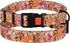 Nylon Dog Collar, Floral Pattern, Toffee, 10-13 inch