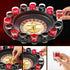 Set 16pcs 2 Hiboom Shot Glass Roulette Game and Drinking Dice - Glasses and Balls for Adults, Family Gathering, Bar