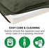 Furhaven Memory Foam Dog Bed for Medium/Small Dogs, Washable Cover & Removable Bolsters, Up to 35 lbs - Dark Sage,