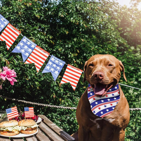 Sublimation Dog Bandanas 6PCS, Heat Transfer Washable Dog Scarf, Blank DIY Solid Kerchief for Large Dogs