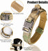 KCUCOP Tactical Dog Collar with Handle, Adjustable Heavy Duty Military Collar with Metal Buckle and Patches for Large