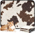 Haskirky 2 Pack Cow Print Washable Pee Pads for Dogs, Non-Slip Reusable Dog Pads Waterproof Whelping Training Pet Mat