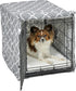 New World Pet Products Light Gray Dog Crate Cover with Teflon Fabric Protector, Fits Midwest 24-Inch Dog Crates,