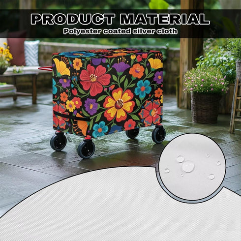 80 Large Insulated Cooler Cover for Most Quart Durable Easy to Clean Ice Chest Covers with Adjustable Drawstring