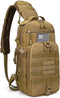 G4Free EDC Tactical Sling Bag Backpack, Molle Chest Shoulder Assault Pack, Outdoor Daypack