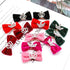 Dog Hair Crown Bows with Clips for Small Dogs, 20pcs Cute Handmade Grooming Bowknot Alligator Clips for Puppies