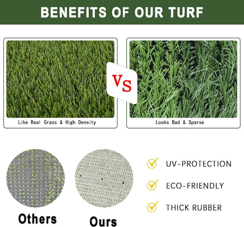 TURF XPRESS 18.5x23in, Dog Grass Pad with Tray Dog Litter Box for Puppy Potty Training, Indoor Pet Toilet Washable