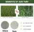 TURF XPRESS 18.5x23in, Dog Grass Pad with Tray Dog Litter Box for Puppy Potty Training, Indoor Pet Toilet Washable