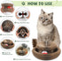 Organlada Cat Scratcher Cardboard with Bell-Ball, Foldable Slinky Scratch Pad, 1pcs