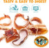 Pack (10 oz) Approved Beef Trachea for Dogs Smoke Rings - Natural Dog Chews Rawhide Free - Rich in Glucosamine
