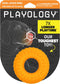 Playology Durable Dog Chew Toy, Dual Layer Ring, Cheddar Cheese Scented Orange for Medium Dogs