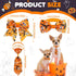 Reginary 100 Pcs Halloween Dog Bow Ties Collar Bulk, 40 Neckties, 30 Puppy Bow Ties, 30 Collar Flowers for Small Medium