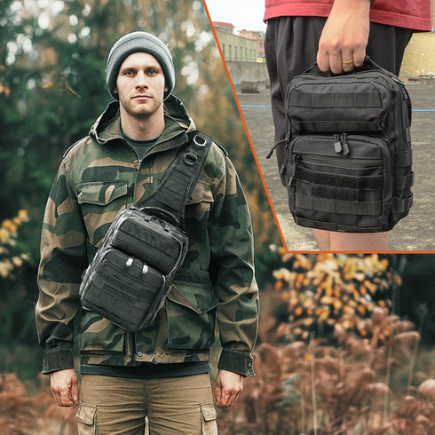 gracedon Backpack Pack Tactical Chest Sling bag Military Molle Assault Range Bags for Outdoor Sports Travel