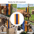 2 Pack Livestock Scratching Brush, Large Horse Grooming Brush Kit With Stainless Steel Curry Comb for Full Massage