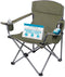 Internet's Best XL Padded Camping Folding Chair - Cooler Bag - Outdoor