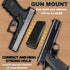 Nswern 37.5LBS Magnetic Gun Mount & Holster for Truck Hidden Rack Cabinet Rubberized, Concealed Gun Magnet Tough