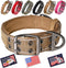 ADITYNA Heavy Duty Dog Collar with Handle, Thick Reflective Tactical Collar for Large Dogs, Soft Neoprene Padded