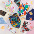 9 Pack Dog Bandanas, Washable Polyester Dog Bandana Bulk for Boy Girl, Stripe Pattern Pet Scarves