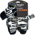Spunky Pup Tough Plush Dog Chew Toys - Durable Triple-Layered Squeaker Toy for Medium to Large Dogs, Zebra