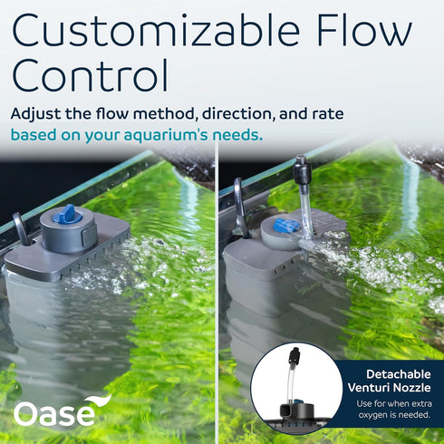 100 26 OASE EcoFlow Internal Aquarium Filter, for Freshwater and Saltwater Tanks Up to Gallons, Quiet, Customizable