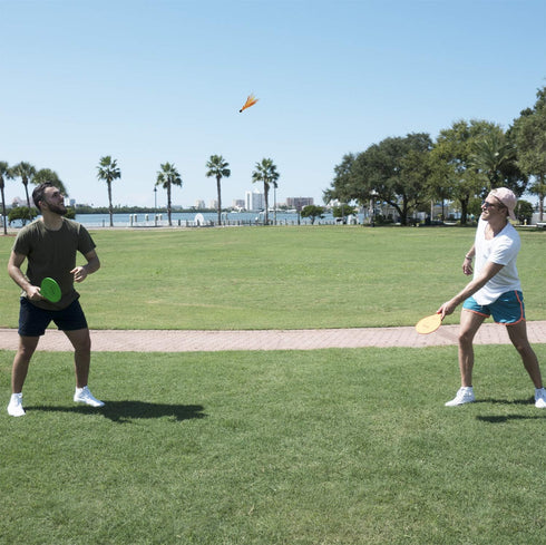 Funsparks Paddle Ball Jazzminton Game, All-Season Indoor/Outdoor Racquet Game for Active Play