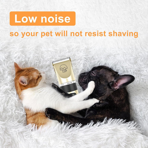 Trimmer, 2000MA FrutPunch Dog Grooming Kit, Cordless Dog Clippers, Electric Shaving, Low Noise Rechargeable Dogs Hair
