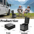 ZENFUN Portable Camping Toilet, Foldable Toilet for Adults, Porta Potty with Thick Black Garbage Bag for Outdoor