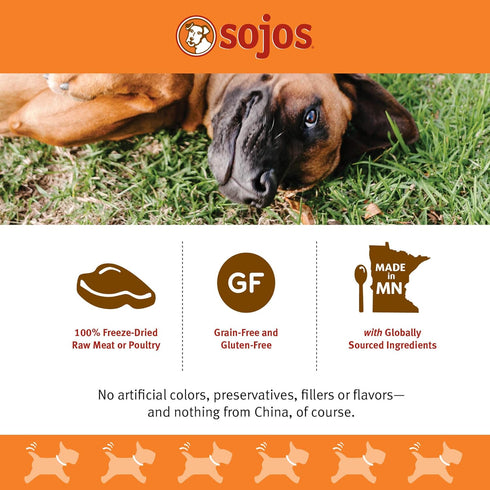 Simply Turkey Freeze-Dried Dog Treats, 4 oz by SOJOS