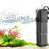AQQA Aquarium Filter, Submersible Power Fish Tank Filter with Rainwater Aerator, Adjustable Water Flow Design, Ultra