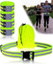 FREEMOVE Reflective SASH with 2 Bands or Reflective Runners Waist Belt with 4 Arm Bands for Visibility & Safety