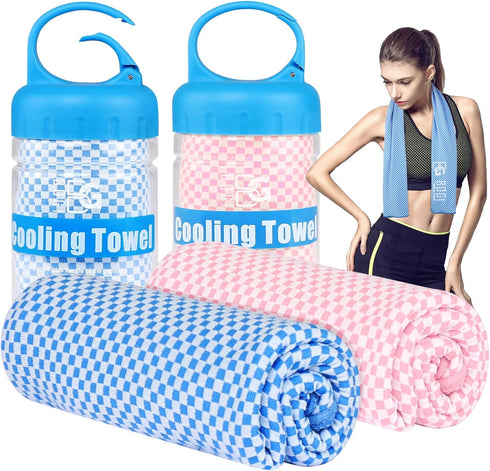 BOGI Cooling Towels for Neck and Face, Soft Breathable Cool Towel for