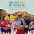 Yell My Name Bib Kit - GET Personalized Cheers - Race Bib with Alphabet Decals & Safety Pins - Add-Your-Name Running