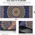nuveti TPE Large Yoga Mat, Non-Slip Exercise Fitness Mat with Carry Bag, Extra Thick for Home Workouts