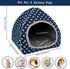 BWOGUE Cozy Guinea Pig House Bed, Large Hideout for Dwarf Rabbits, Hedgehog, Bearded Dragon Winter Nest