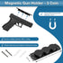 LORESO Tactical Pistol Magnetic Mount - Rubber Coated Holder for Handguns