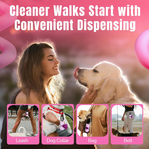 Pack 960 Count, 41% PET N PET Dog Poop Bags Scented, Value Dog Bags Refill Rolls for Doggy Poo, Cat Litter Waste, Thick