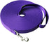 Dog/Puppy Obedience Recall Training Agility Lead - 15ft 20ft 30ft 40ft 50ft Leash, Great for Play, Purple 50ft