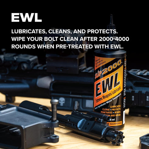 2000 Pack, 725 Slip Extreme Cleaning System Combo Contains Extreme Weapons Lubricant (EWL), Gun Cleaner and Carbon