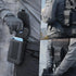 RXW Molle Phone Pouch Tactical Phone Holster Universal Dual Cell Phone Holder Utility EDC Pouch with US Flag Patch