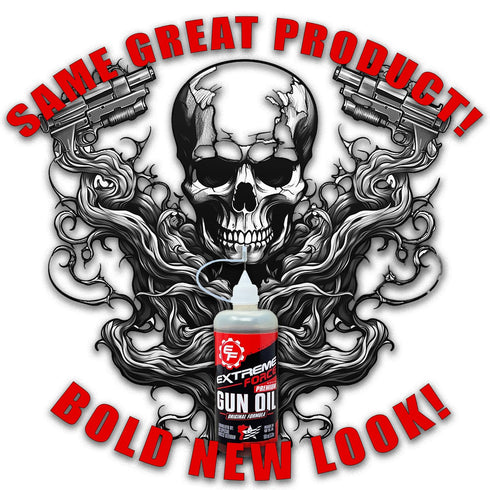 100% Extreme Force Original Formula Premium Gun Oil, Synthetic Firearms & Weapons Lubricant, Superior High Friction