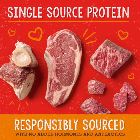 Stella & Chewy's Freeze Dried Raw Super Beef Meal Mixer, Dog Food Topper for Small & Large Breeds, Grain Free, Protein