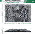 17.7x11.8in Rock Terrarium Background, 3D Reptile Tank Background Board, Decorative Panel for Fish Pet Silo